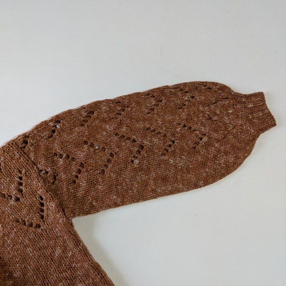 Madewell Pointelle Bubble Sleeve Pullover Sweater - Picture 5 of 8